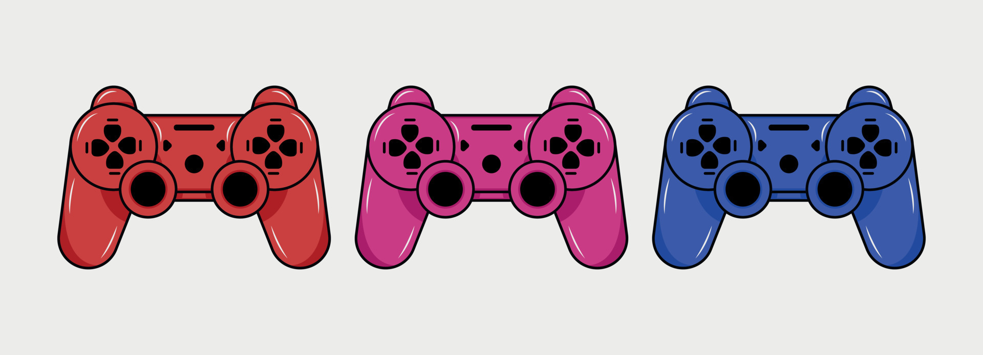 Video game controller, vector illustration. 14946748 Vector Art at Vecteezy