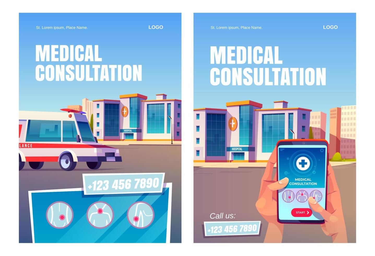 Online medical consultation application, service vector