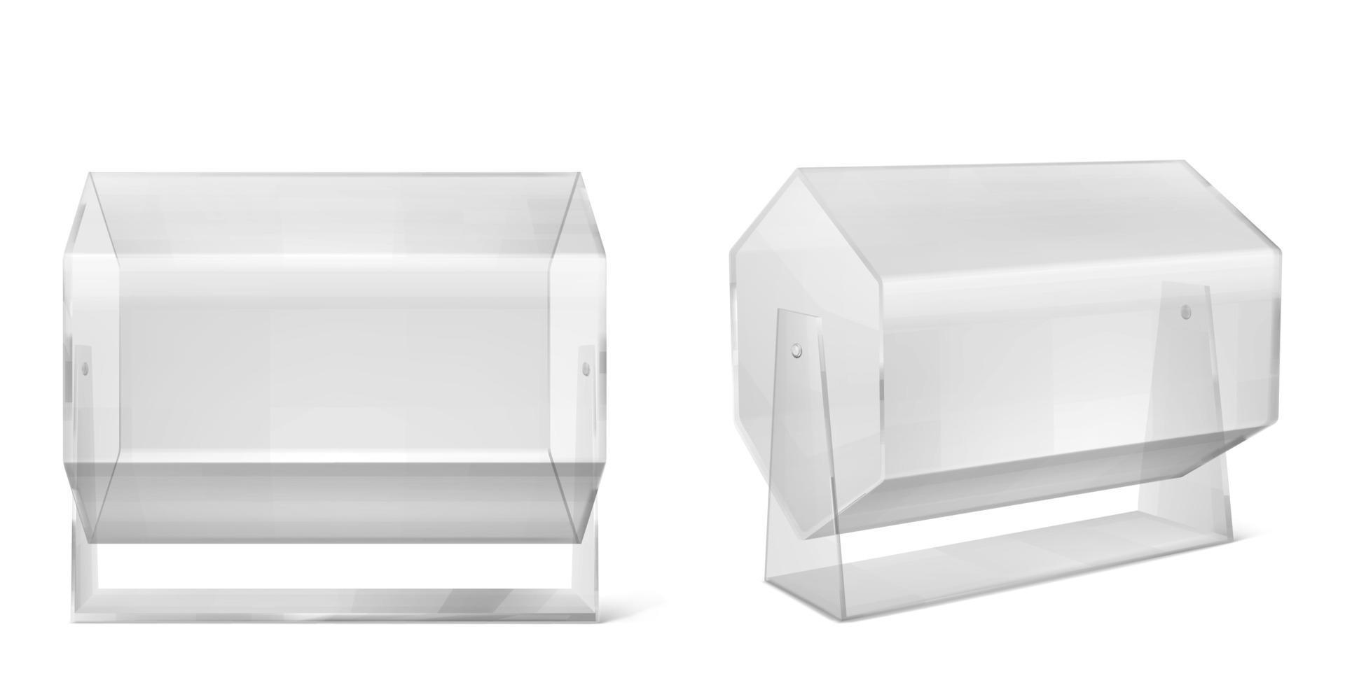 Lottery machine, transparent raffle drum vector