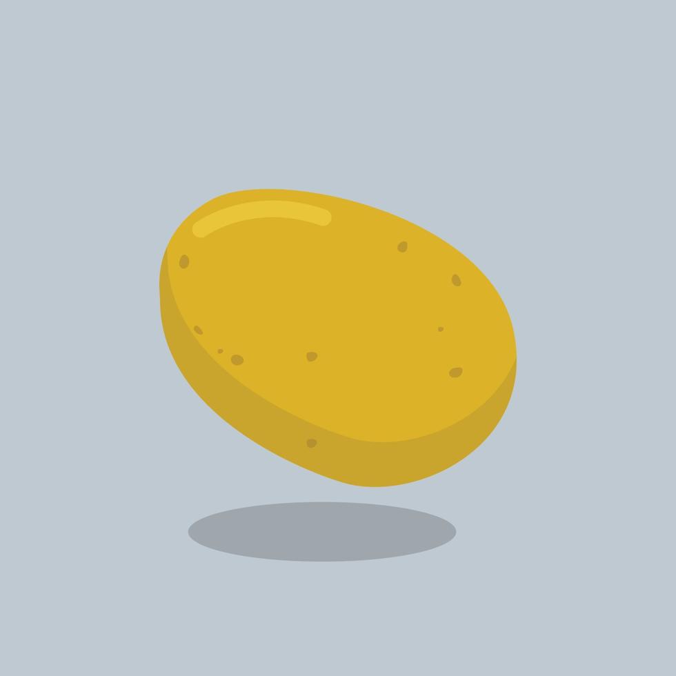 potato illustration in flat vector design