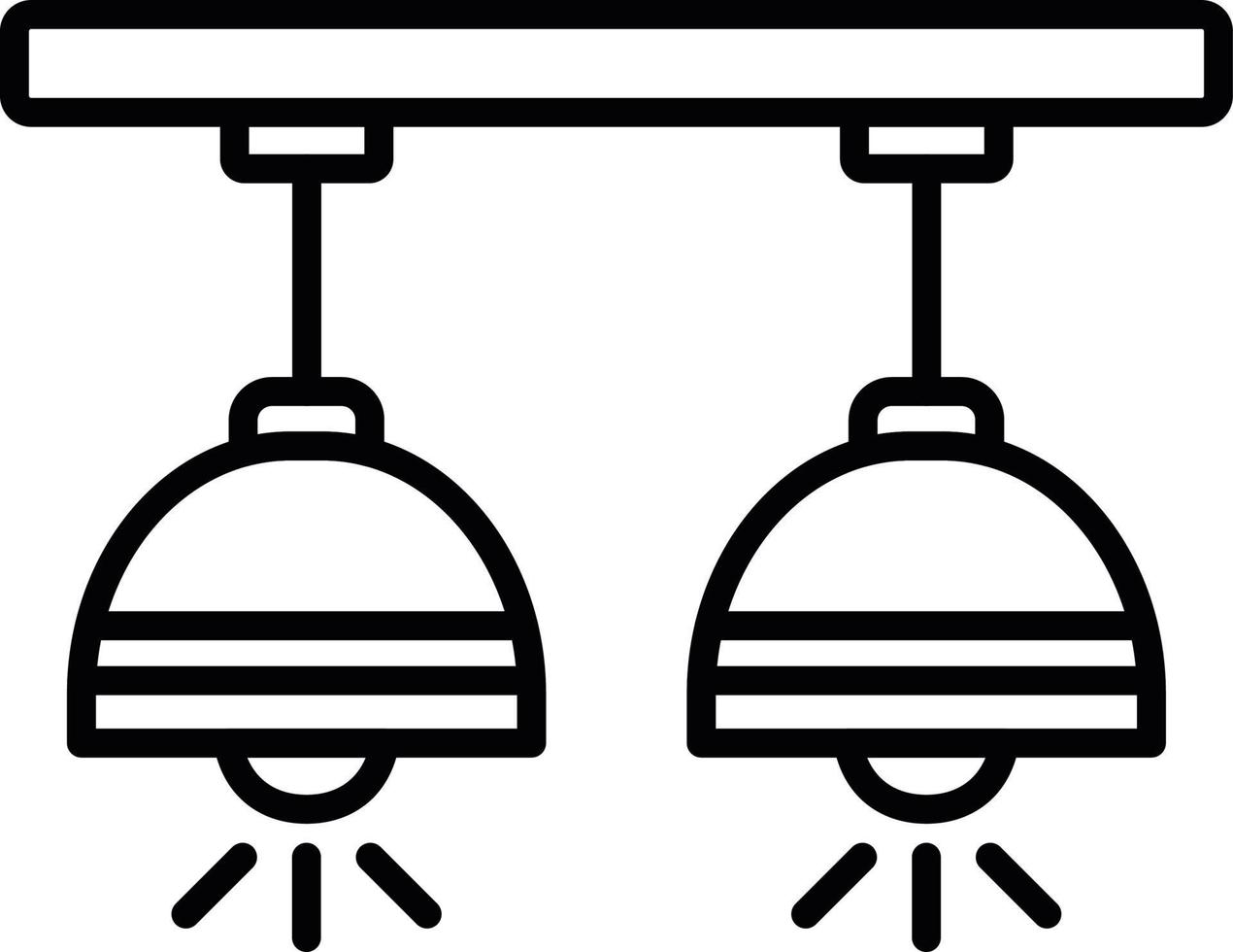 Ceiling Lamp Creative Icon Design vector