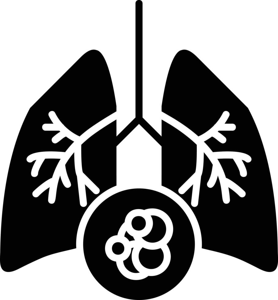 Lung Cancer Creative Icon Design vector