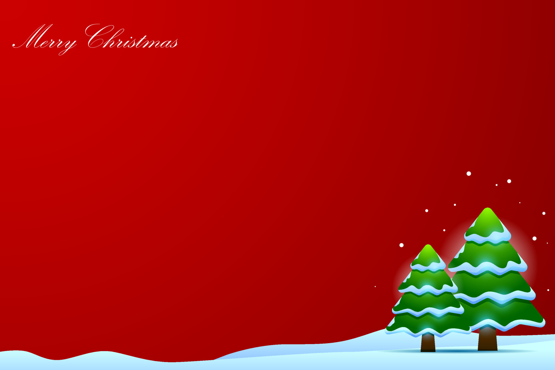 Merry christmas background with copy space, simple design vector