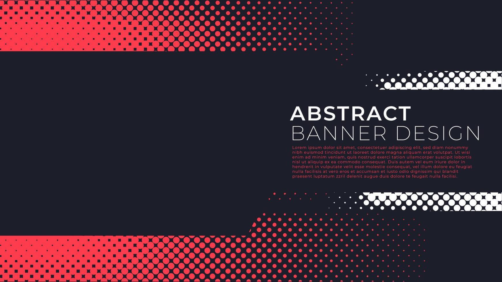 Halftone grunge banner design vector, concept of twotone background with photo frame and copy space for custom your content vector