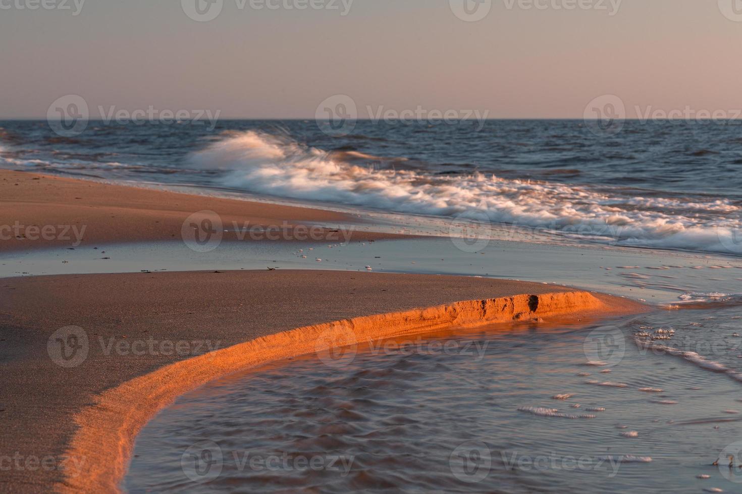 Baltic Sea Coast at Sunset photo