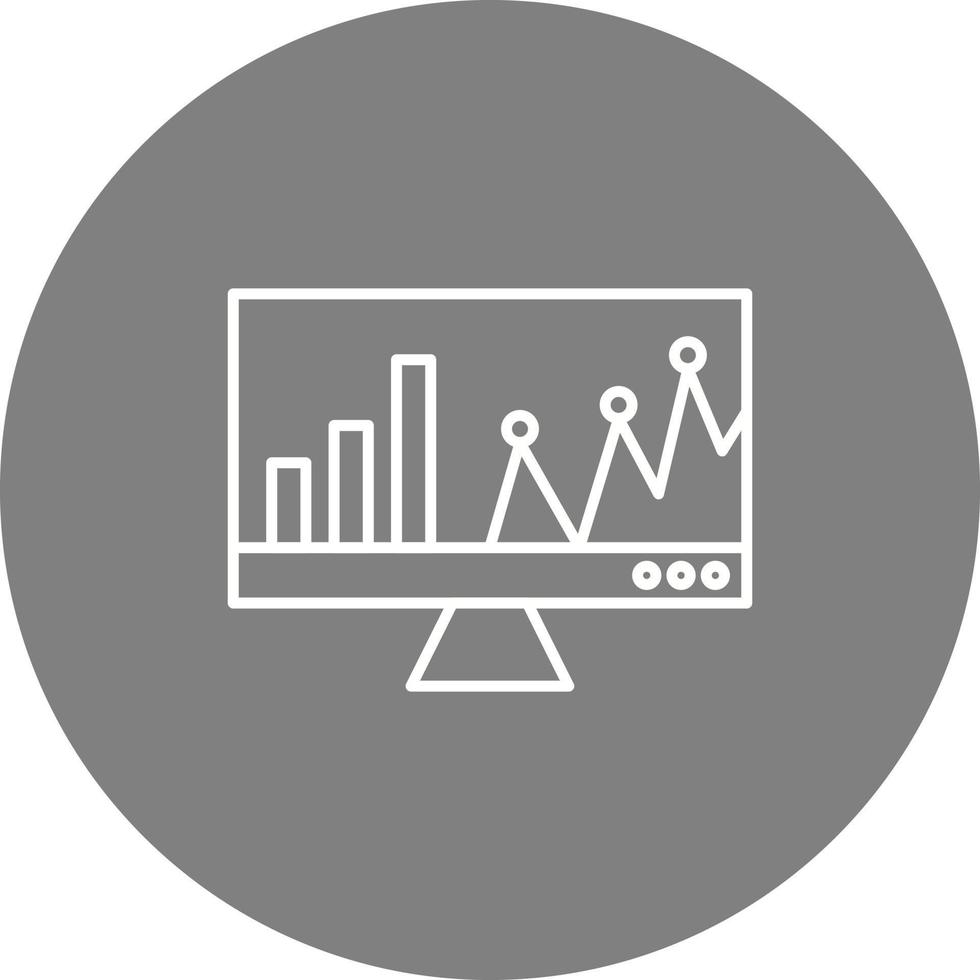 Online Stats Vector Icon