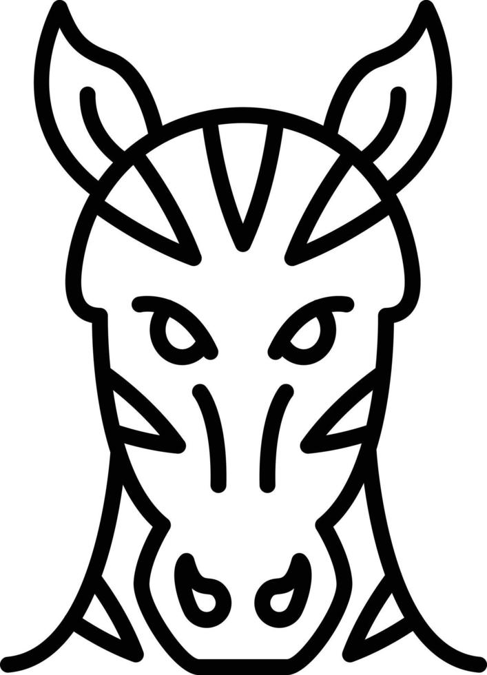 Zebra Creative Icon Design vector