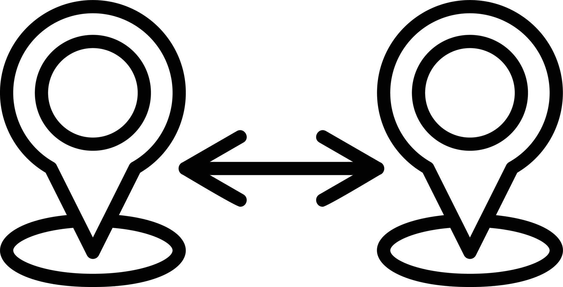 Distance Creative Icon Design vector