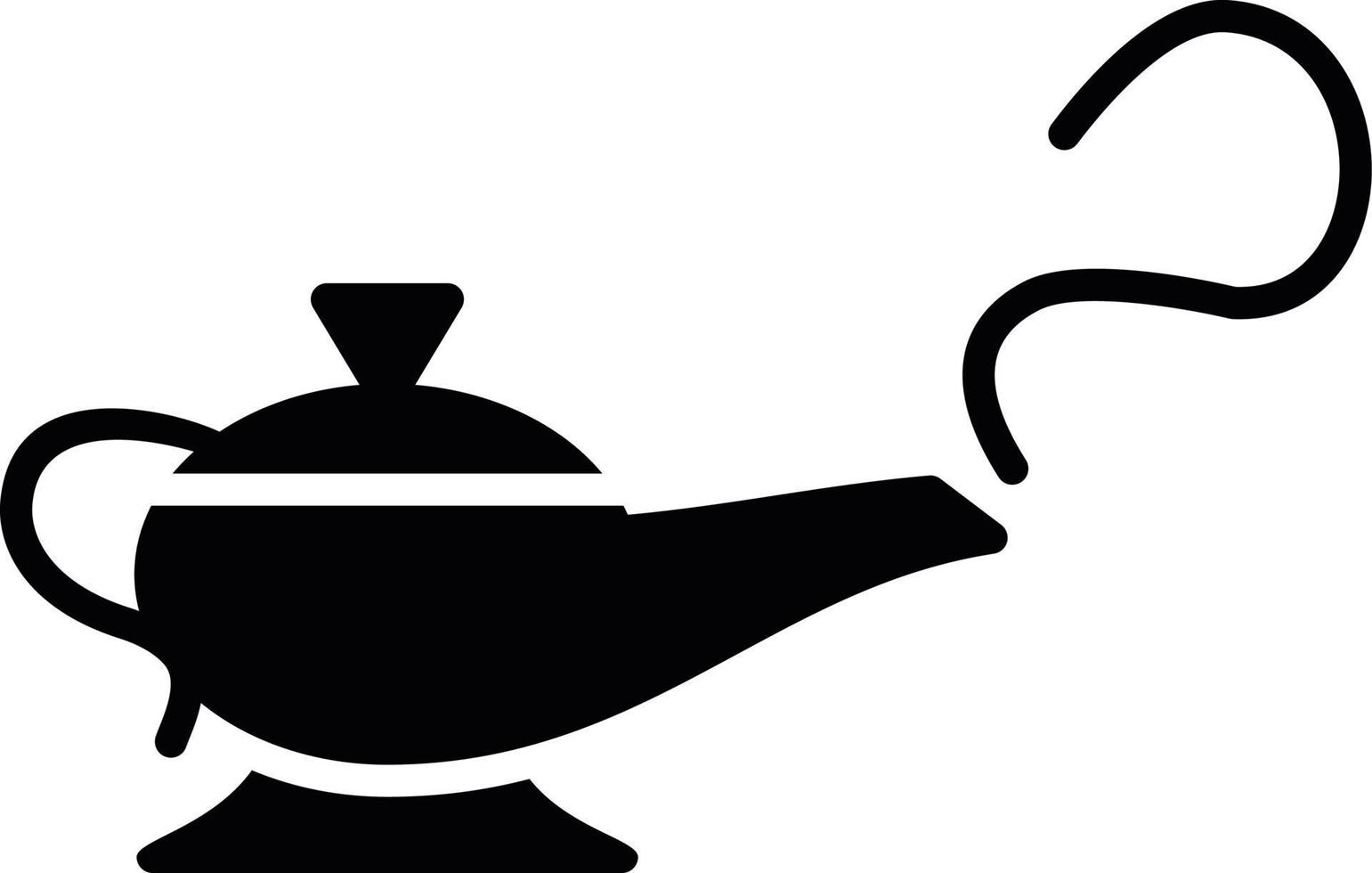 Magic Lamp Creative Icon Design vector