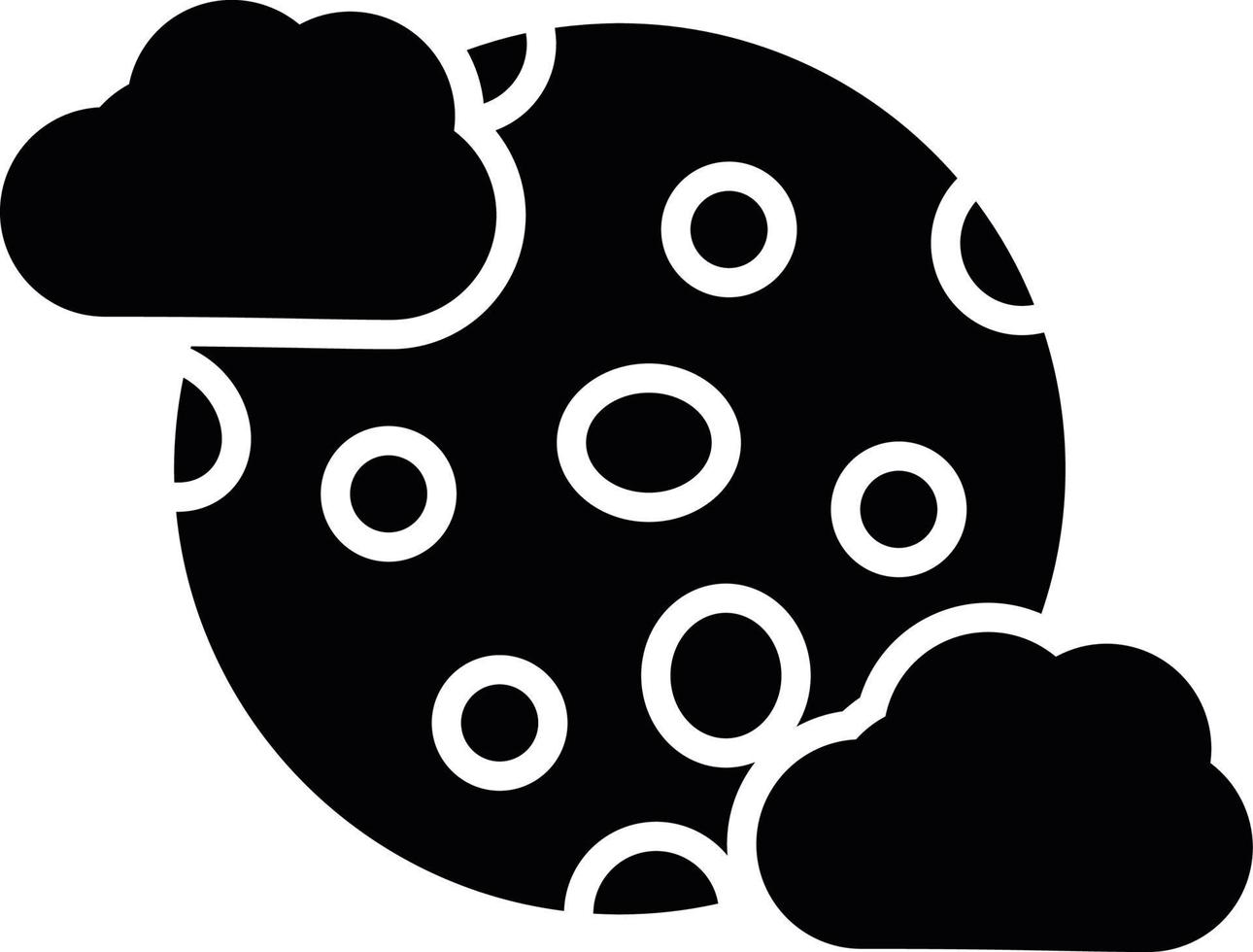Full Moon Creative Icon Design vector