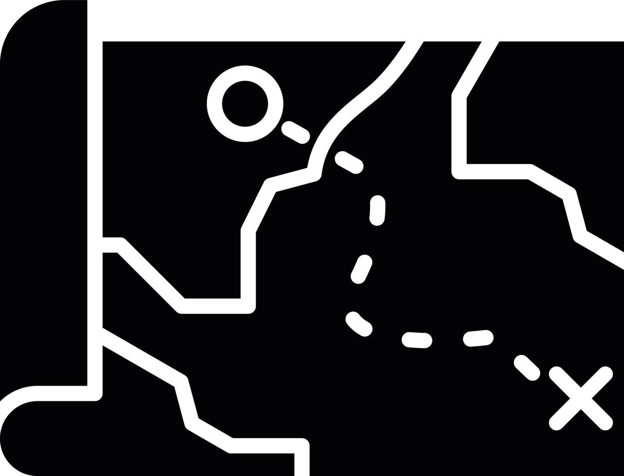 Treasure Map Creative Icon Design vector
