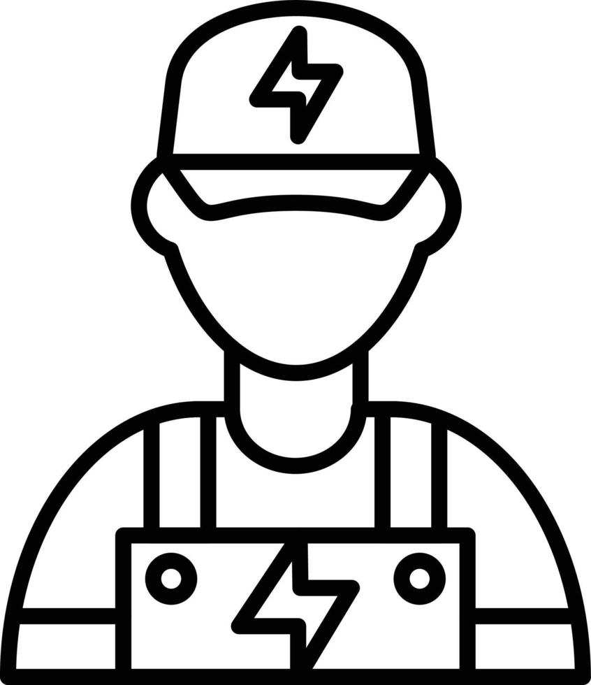 Electrician Creative Icon Design vector