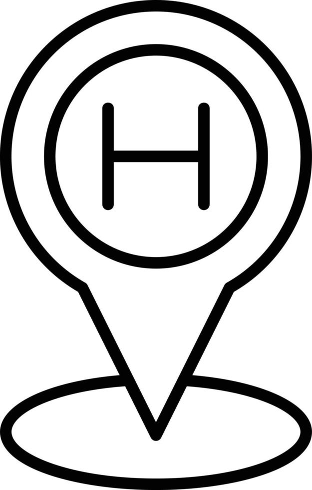 Helipad Creative Icon Design vector