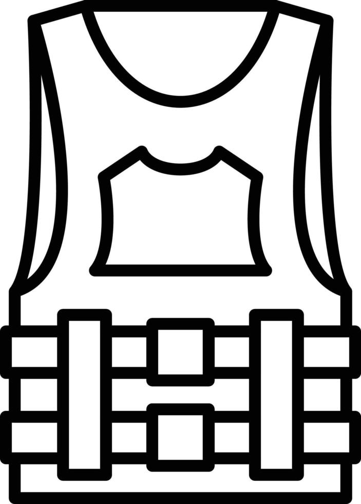 Bulletproof Vest Creative Icon Design vector