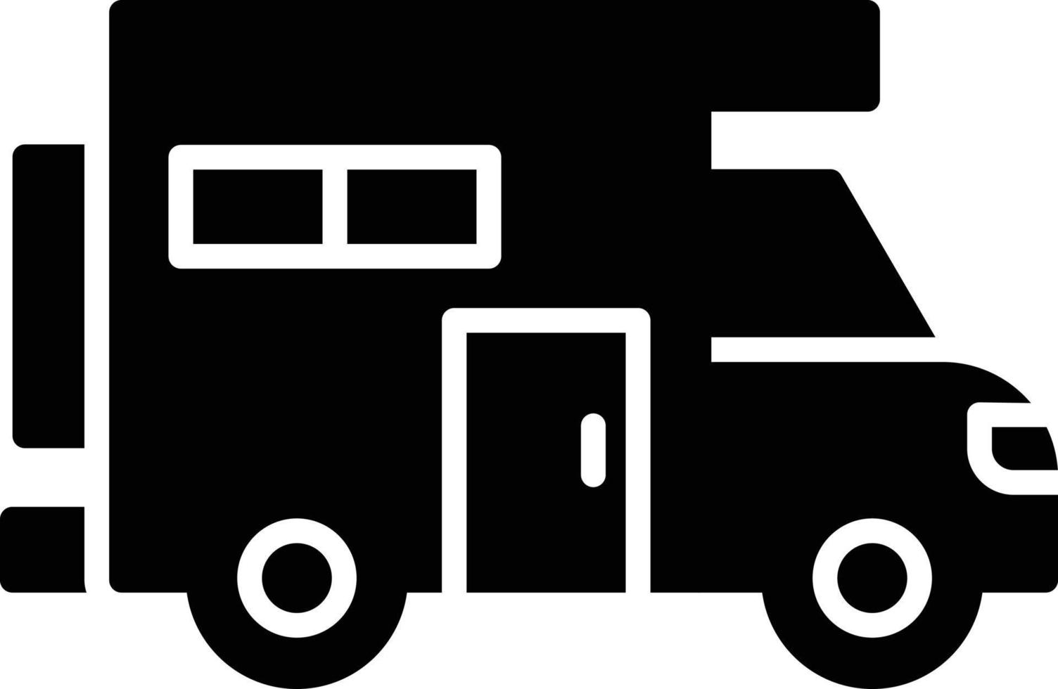 Camper Van Creative Icon Design vector