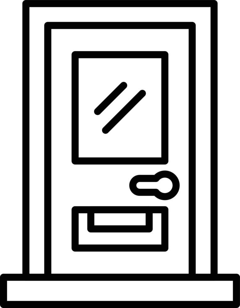 diseño de icono creativo de puerta vector