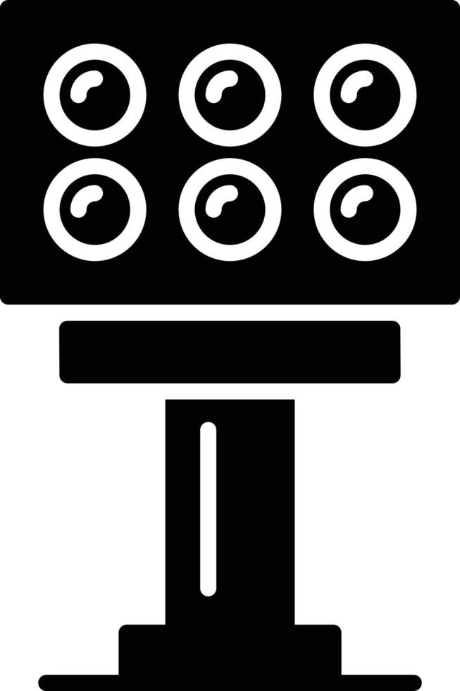 Stadium Light Creative Icon Design vector