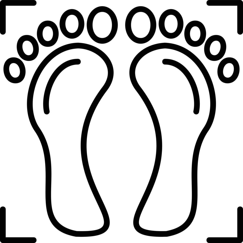 Foot Print Creative Icon Design vector