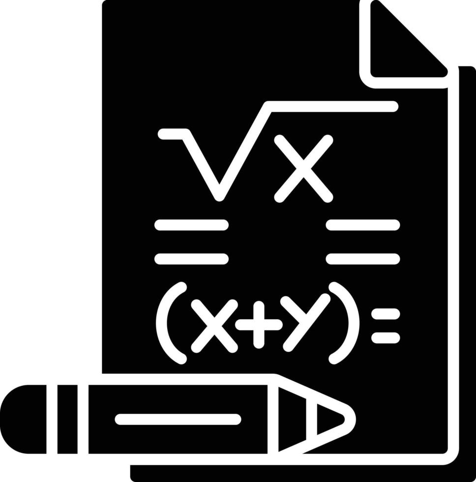 diseño de icono creativo de matemáticas vector