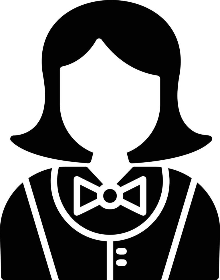 Waitress Creative Icon Design vector