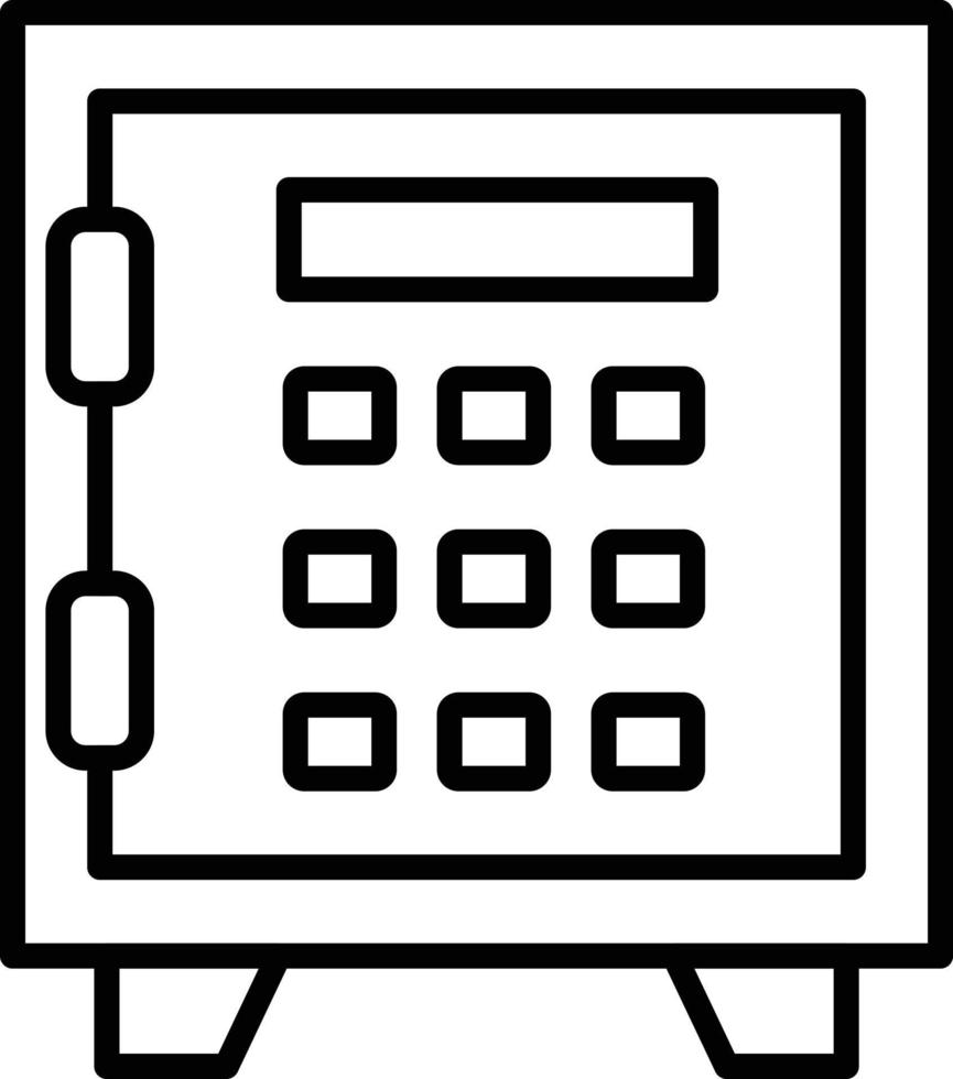 Safe Lock Creative Icon Design vector