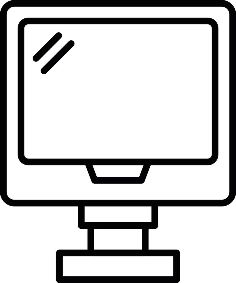 monitorear el diseño de iconos creativos vector