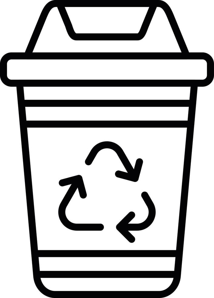 Recycling Bin Creative Icon Design vector