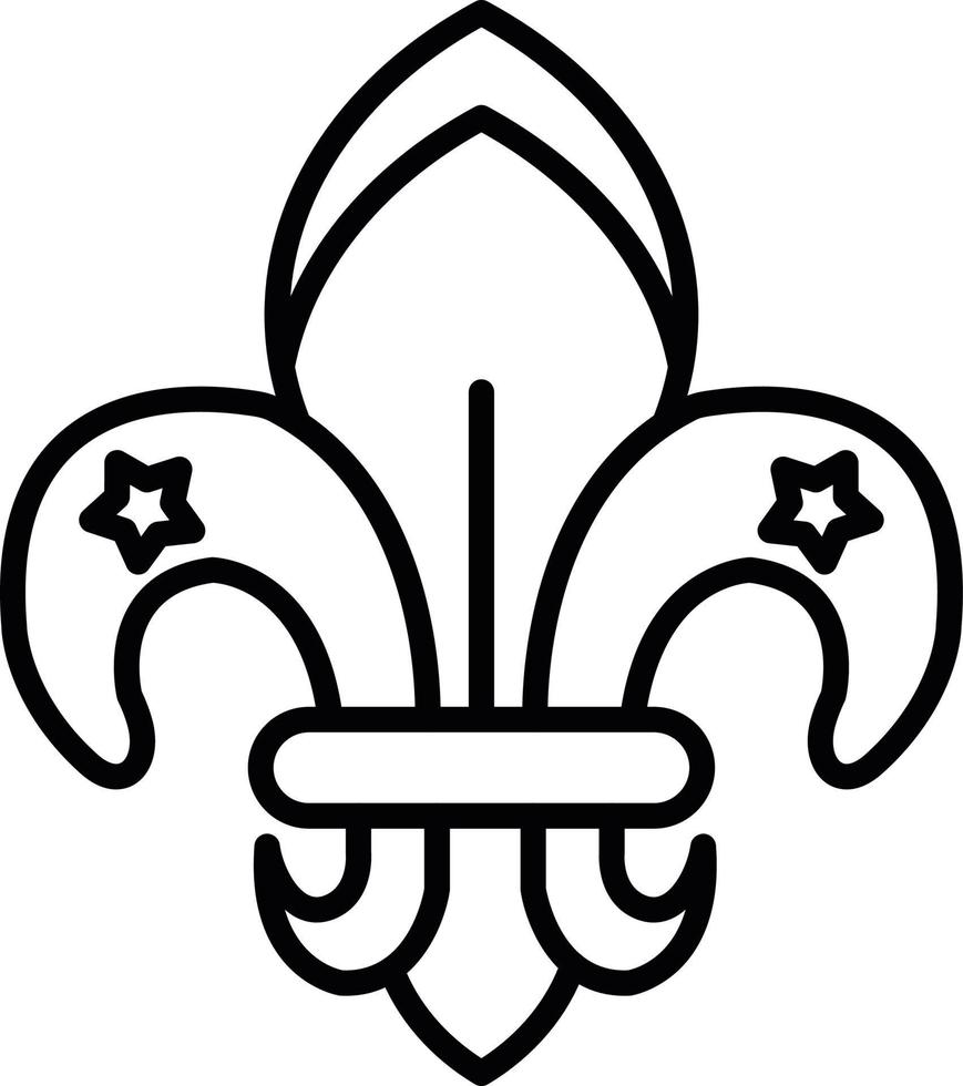 Fleur De Lis Creative Icon Design vector