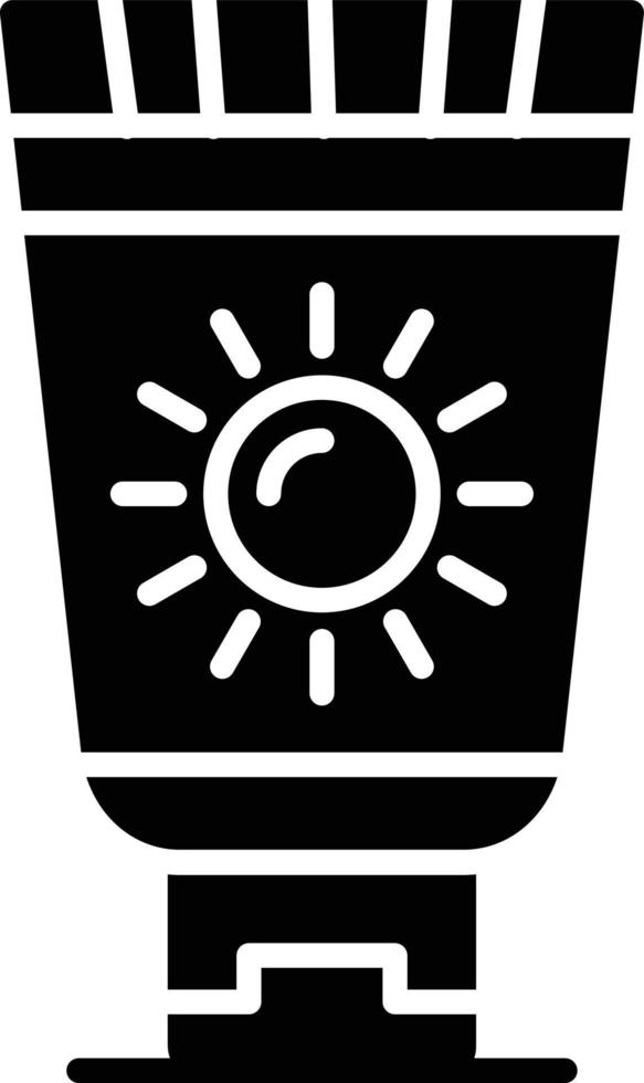 Sunscreen Creative Icon Design vector