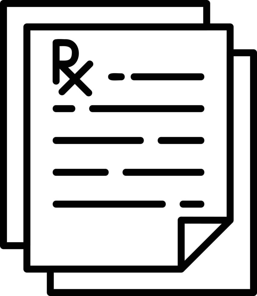 Prescription Creative Icon Design vector