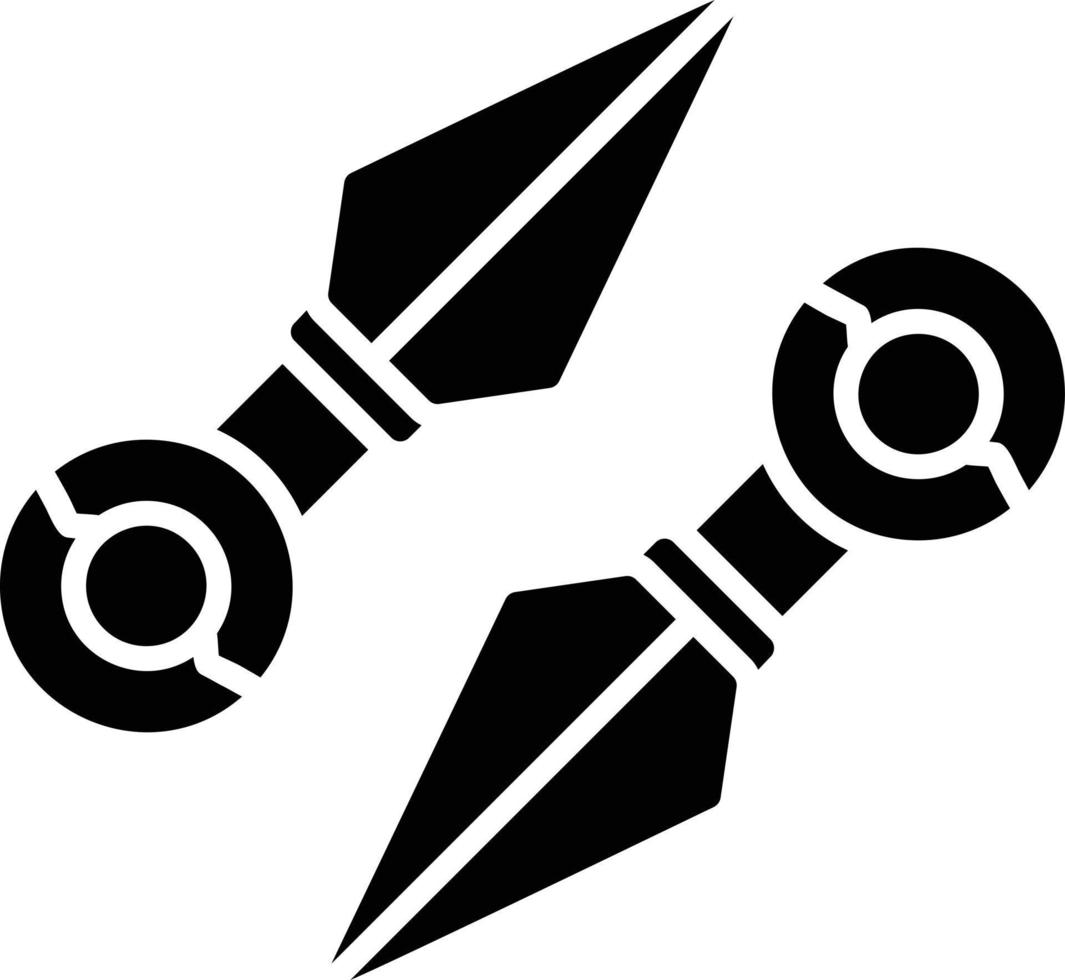 diseño de icono creativo kunai vector