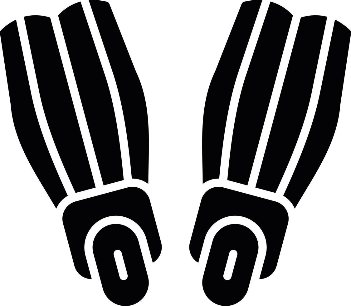 Flippers Creative Icon Design vector