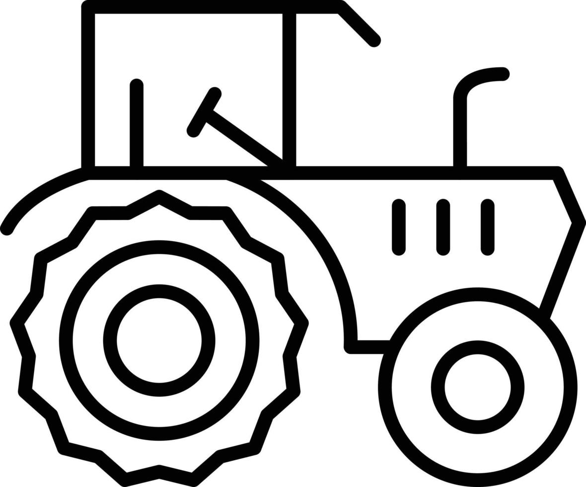 diseño de icono creativo de tractor vector