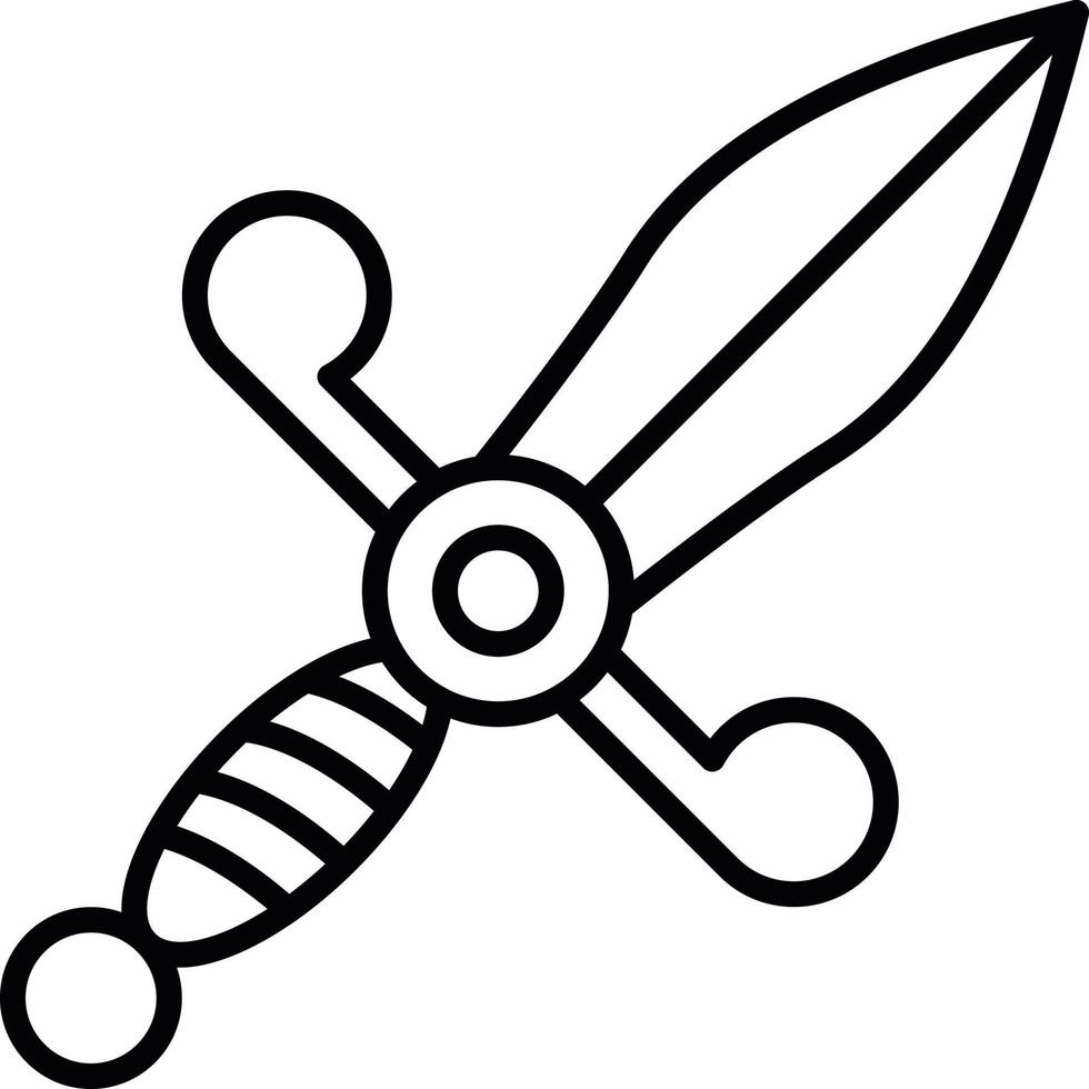 Dagger Creative Icon Design vector