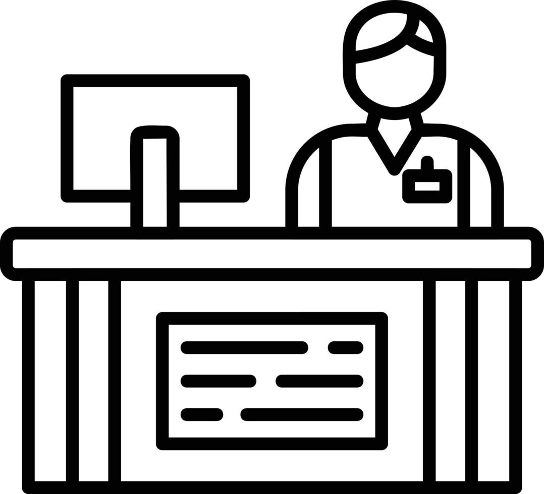 Cashier Creative Icon Design vector