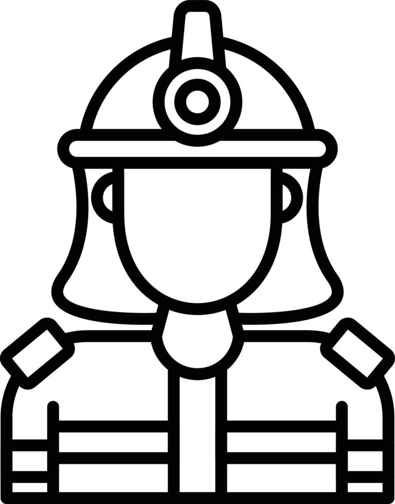 Firefighter Creative Icon Design vector