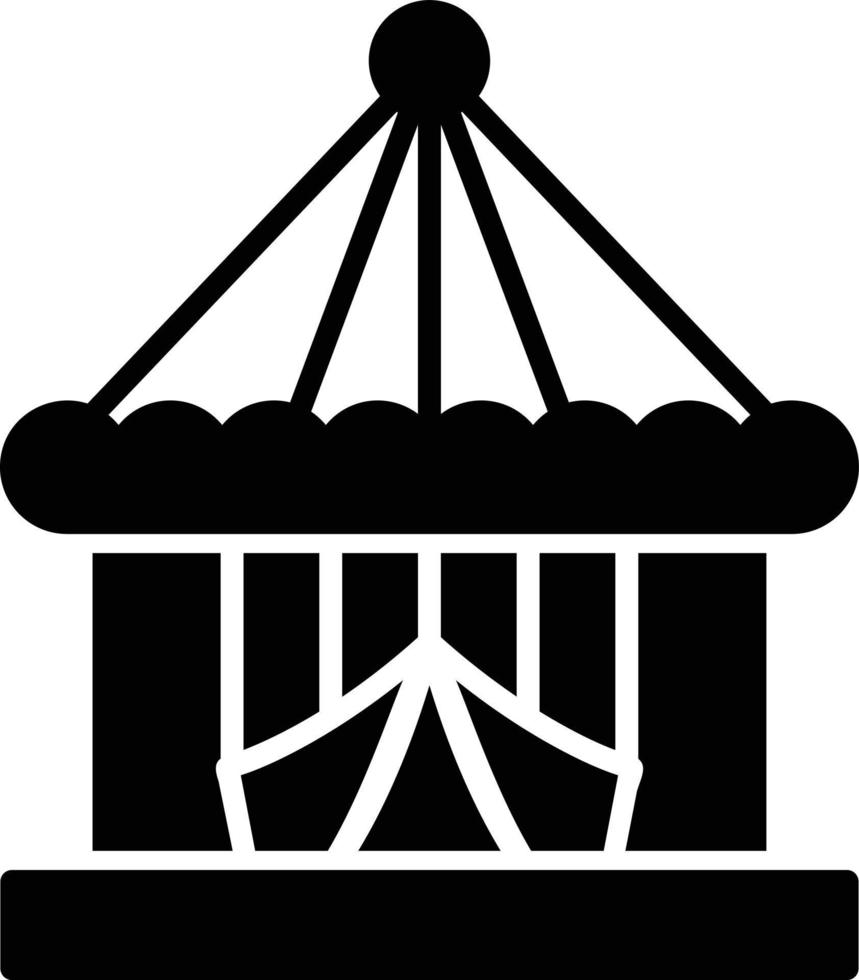 Circus Tent Creative Icon Design vector