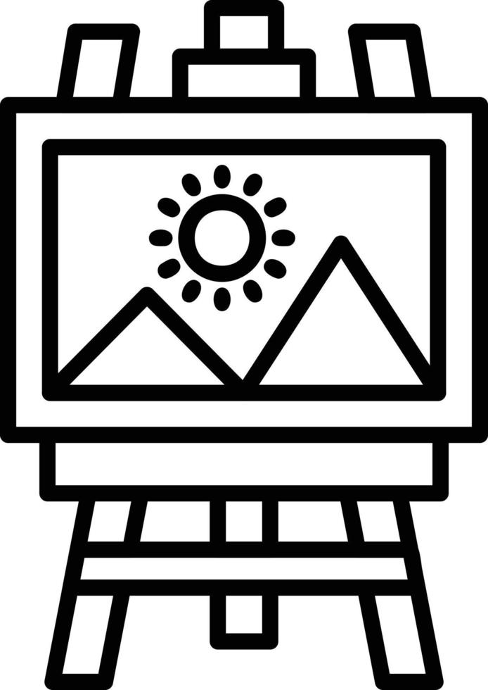 Canvas Creative Icon Design vector