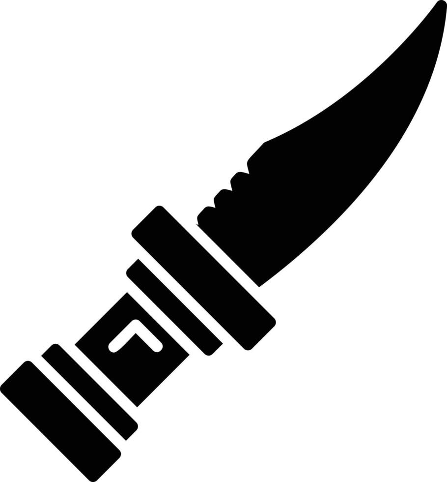 Police Knife Creative Icon Design vector