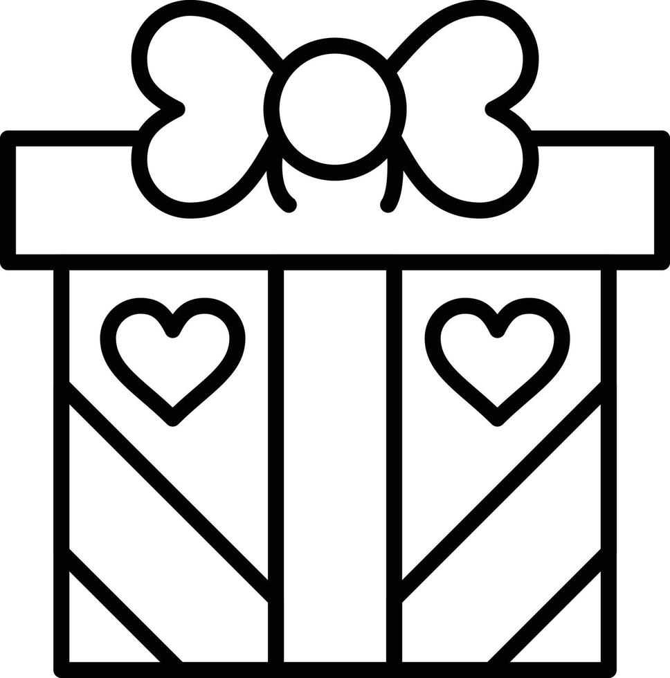 diseño de icono creativo de regalo de boda vector