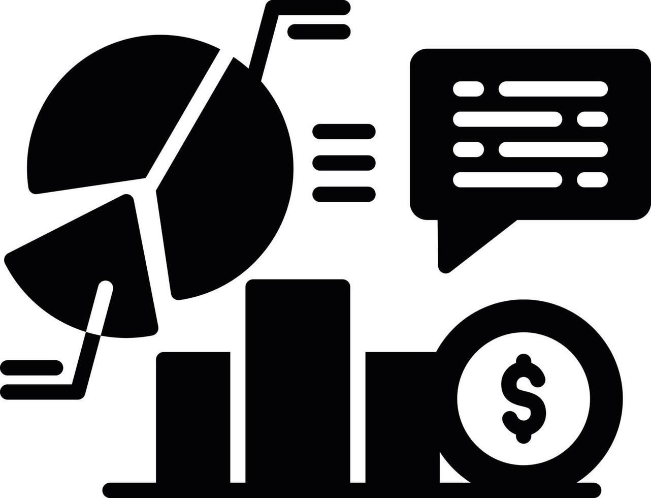 Chart Creative Icon Design vector