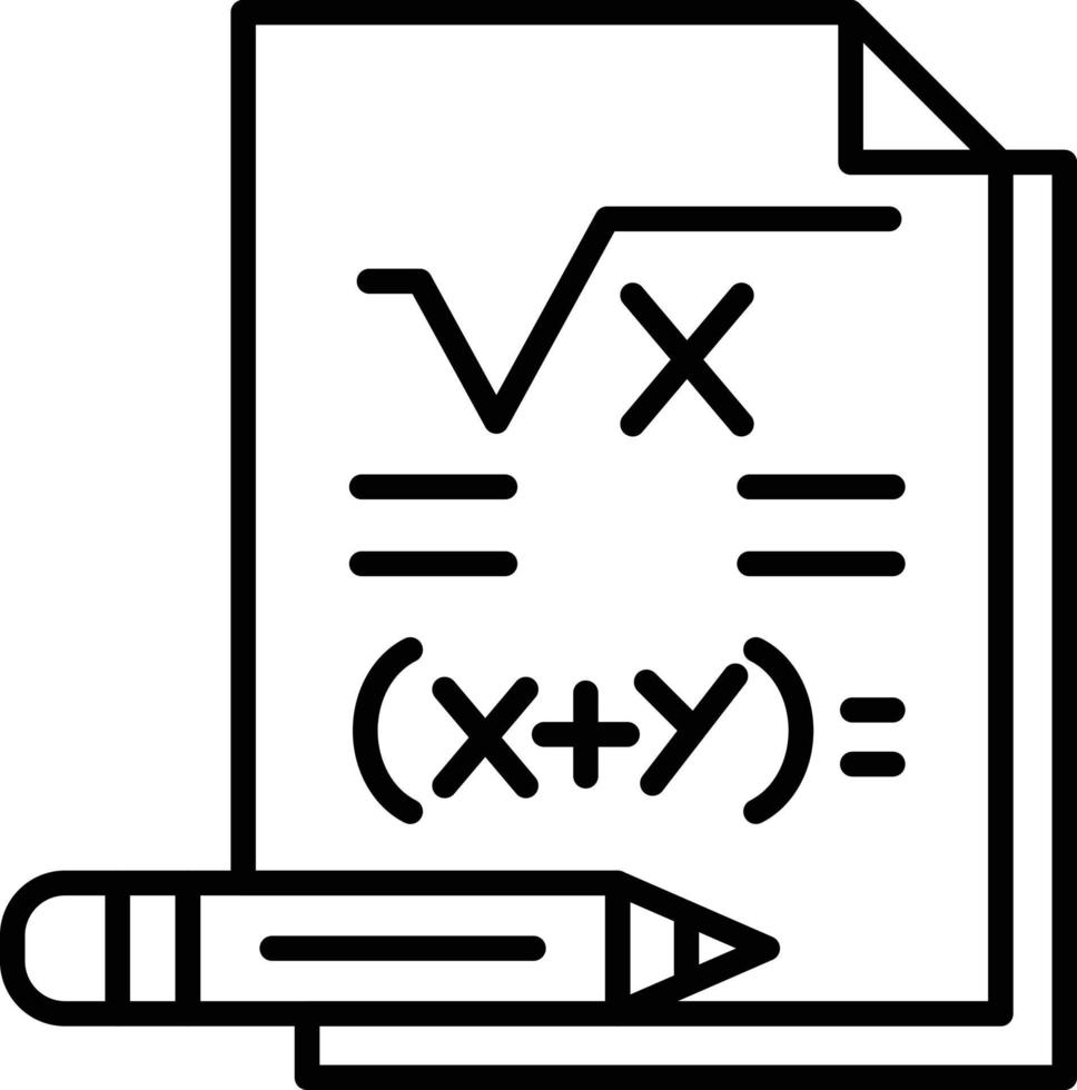 diseño de icono creativo de matemáticas vector