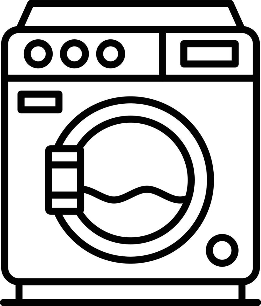 Washing Machine Creative Icon Design vector