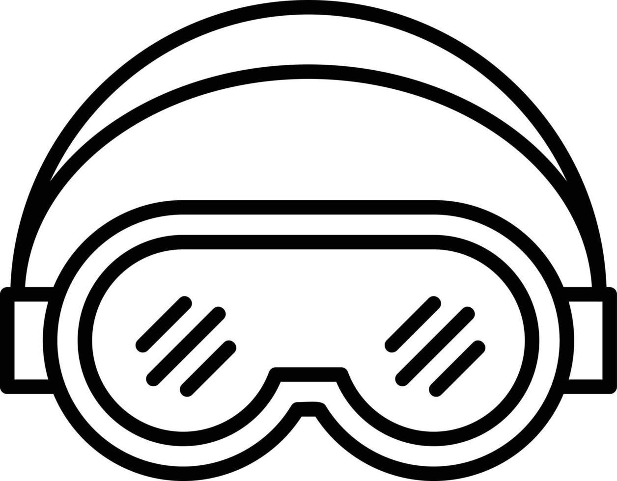 Ski Goggles Creative Icon Design vector