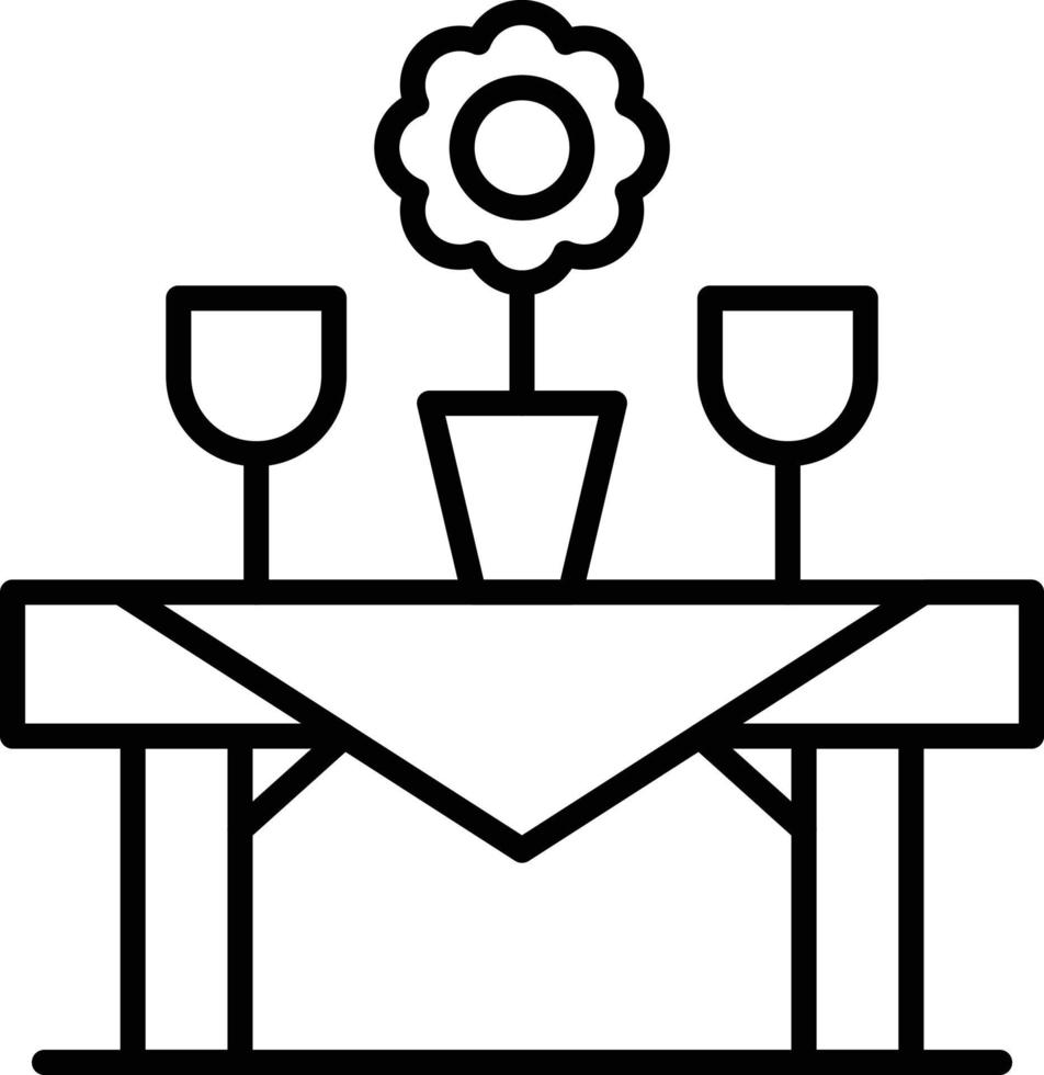 diseño de icono creativo de mesa vector