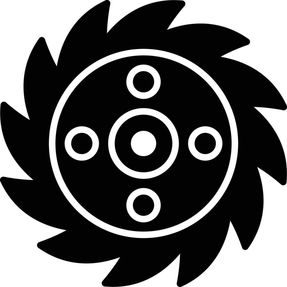 Saw Blade Creative Icon Design vector
