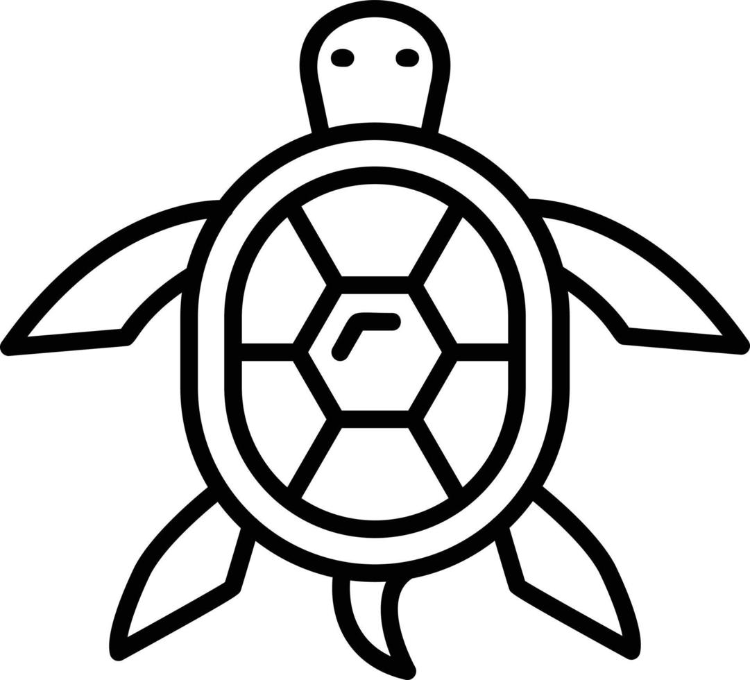 diseño de icono creativo de tortuga vector