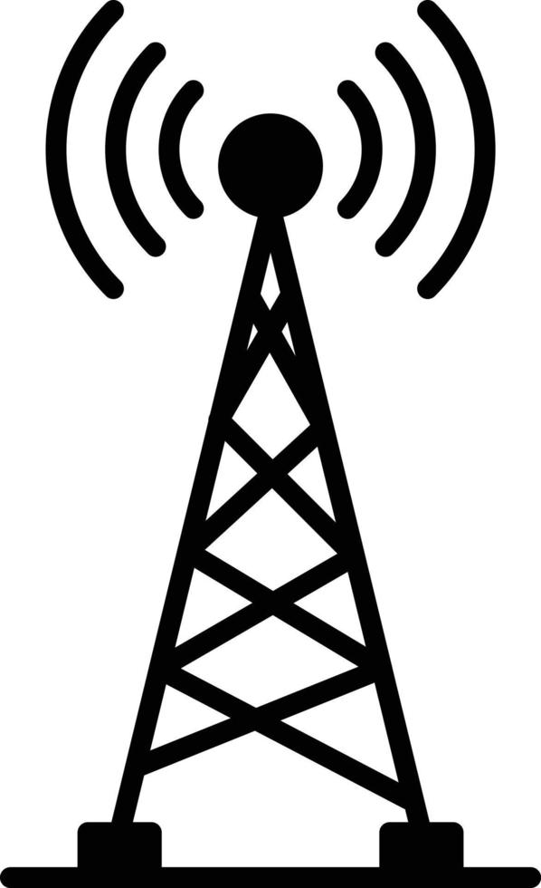 icône d'antenne radio, style simple 14645633 Art vectoriel chez Vecteezy