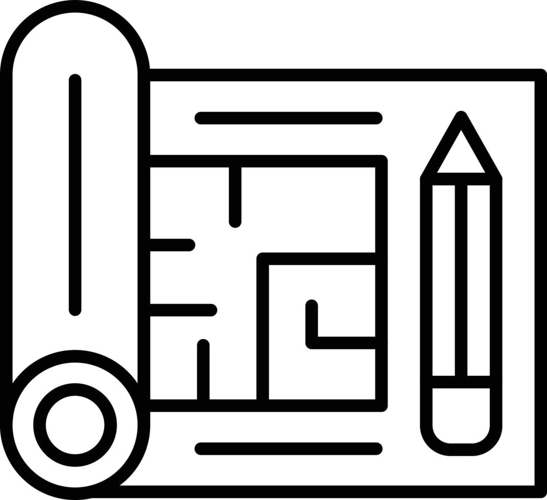 Floor Plan Creative Icon Design vector