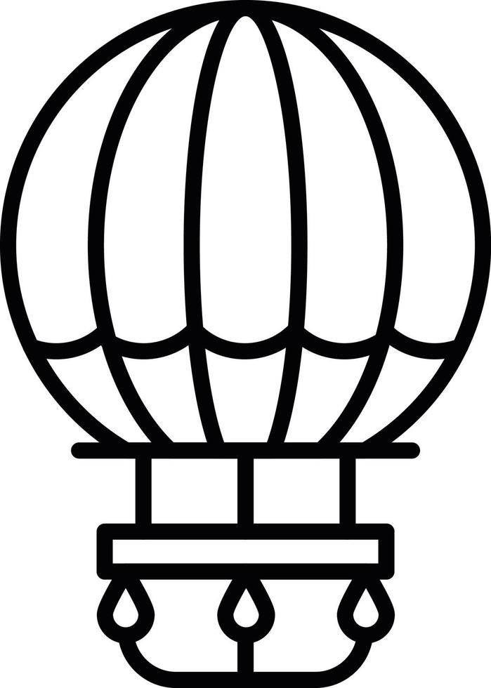 Hot Air Balloon Creative Icon Design vector
